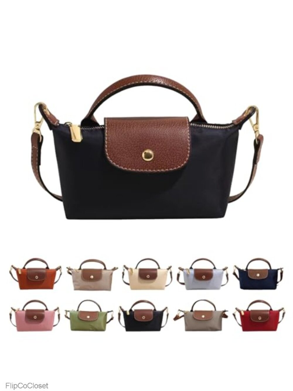 Faux Leather Crossbody Bag Mini Small Shoulder Purse Adjustable Strap